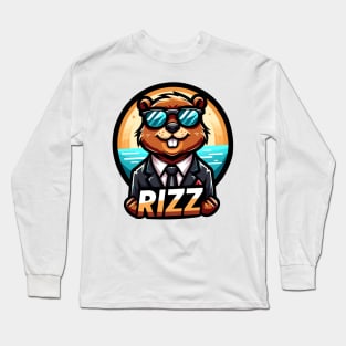 Rizz Bober | Polish Beaver | Bóbr | Slav | Slavic | Funny gamer meme | Meme from Poland | Streaming | Rizzard Rizz god Rizzler W Riz Long Sleeve T-Shirt